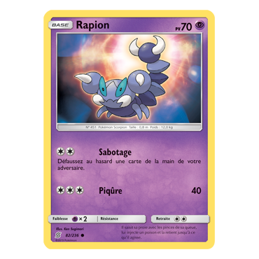 Découvrez Rapion, carte Commune de la série Harmonie des Esprits