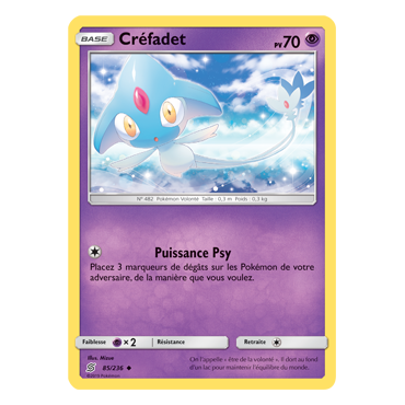 Carte Créfadet - Peu commune de Pokémon Harmonie des Esprits 85/236