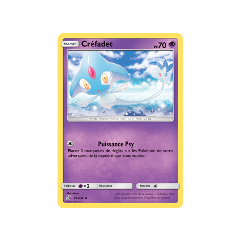 Carte Créfadet - Peu commune de Pokémon Harmonie des Esprits 85/236