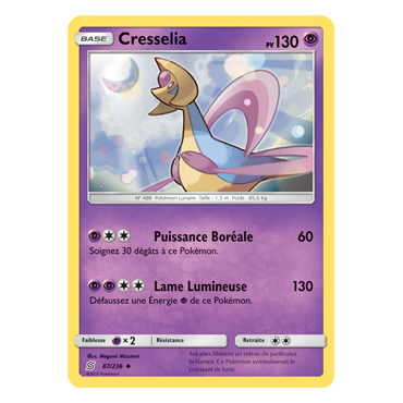 Carte Cresselia - Peu commune de Pokémon Harmonie des Esprits 87/236