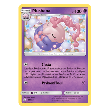 Mushana 89/236 : Joyau Peu commune de l'extension Pokémon Harmonie des Esprits