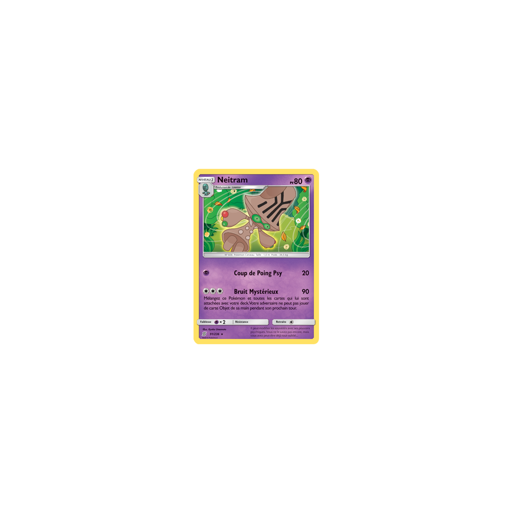 Neitram 91/236 : Joyau Rare de l'extension Pokémon Harmonie des Esprits