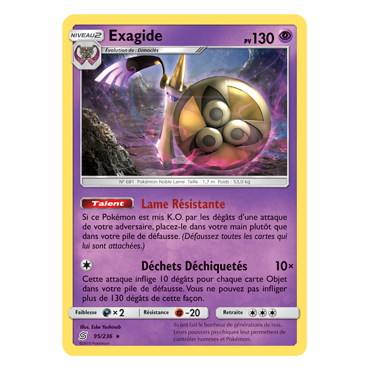 Carte Exagide - Holographique rare de Pokémon Harmonie des Esprits 95/236