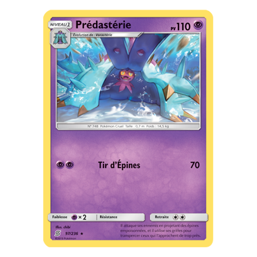 Carte Prédastérie - Rare de Pokémon Harmonie des Esprits 97/236