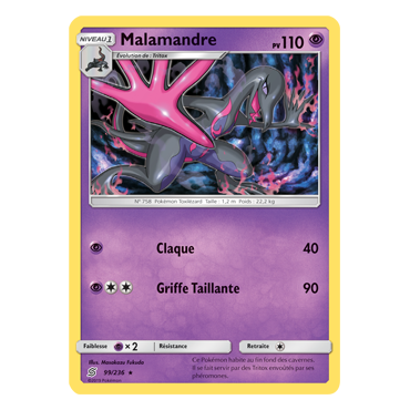 Découvrez Malamandre, carte Rare de la série Harmonie des Esprits