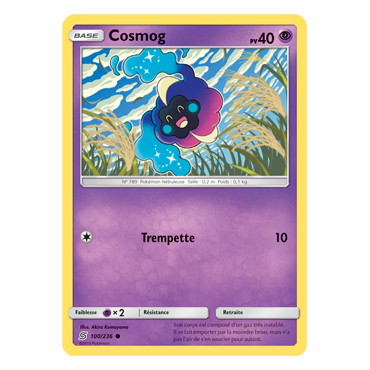 Découvrez Cosmog, carte Commune de la série Harmonie des Esprits