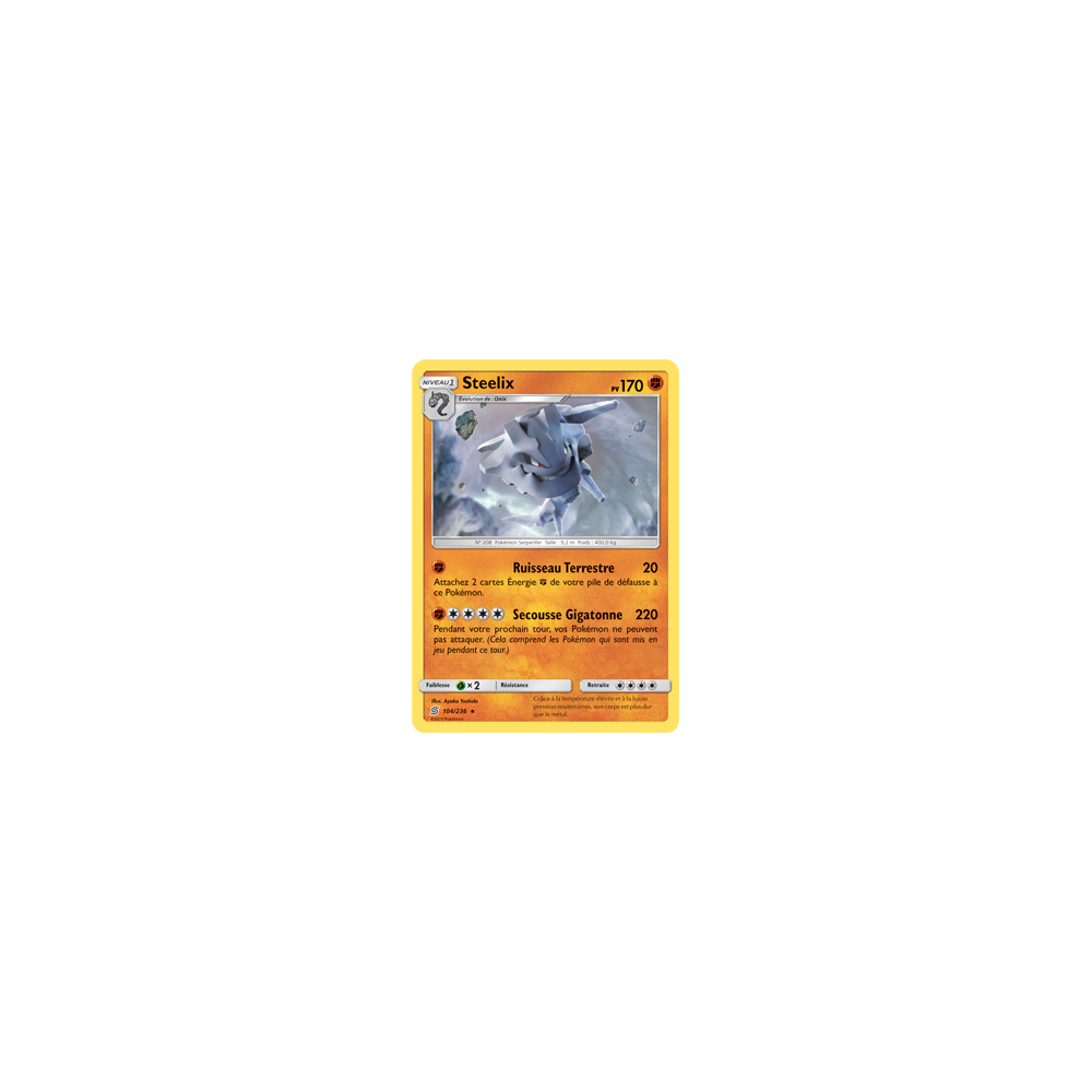 Carte Steelix - Rare de Pokémon Harmonie des Esprits 104/236