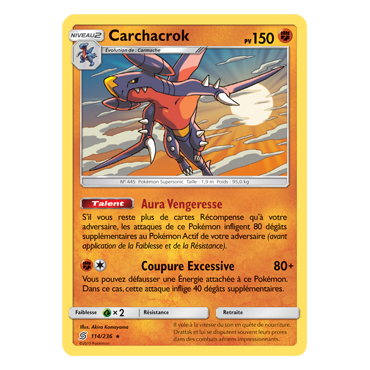 Découvrez Carchacrok, carte Holographique rare de la série Harmonie des Esprits