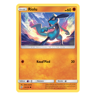 Riolu 116/236 : Joyau Commune de l'extension Pokémon Harmonie des Esprits