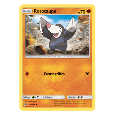 Rototaupe 118/236 : Joyau Commune de l'extension Pokémon Harmonie des Esprits