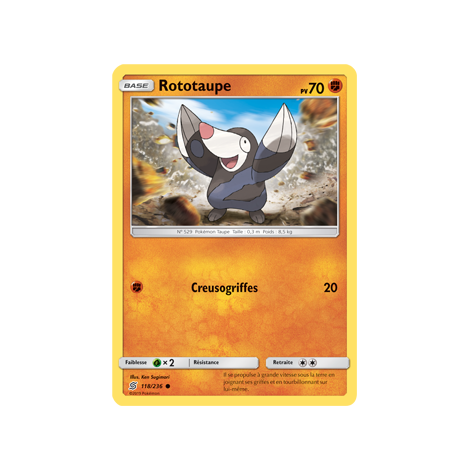 Rototaupe 118/236 : Joyau Commune de l'extension Pokémon Harmonie des Esprits