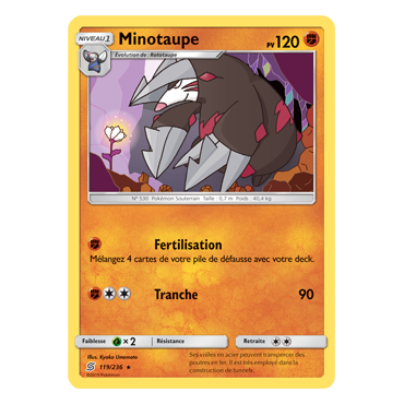 Découvrez Minotaupe, carte Rare de la série Harmonie des Esprits