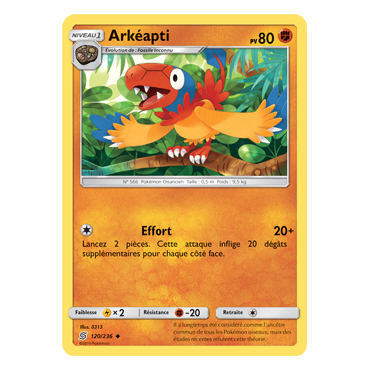 Carte Arkéapti - Peu commune de Pokémon Harmonie des Esprits 120/236