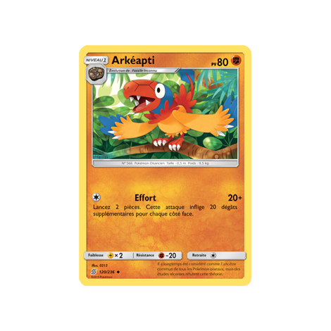 Carte Arkéapti - Peu commune de Pokémon Harmonie des Esprits 120/236