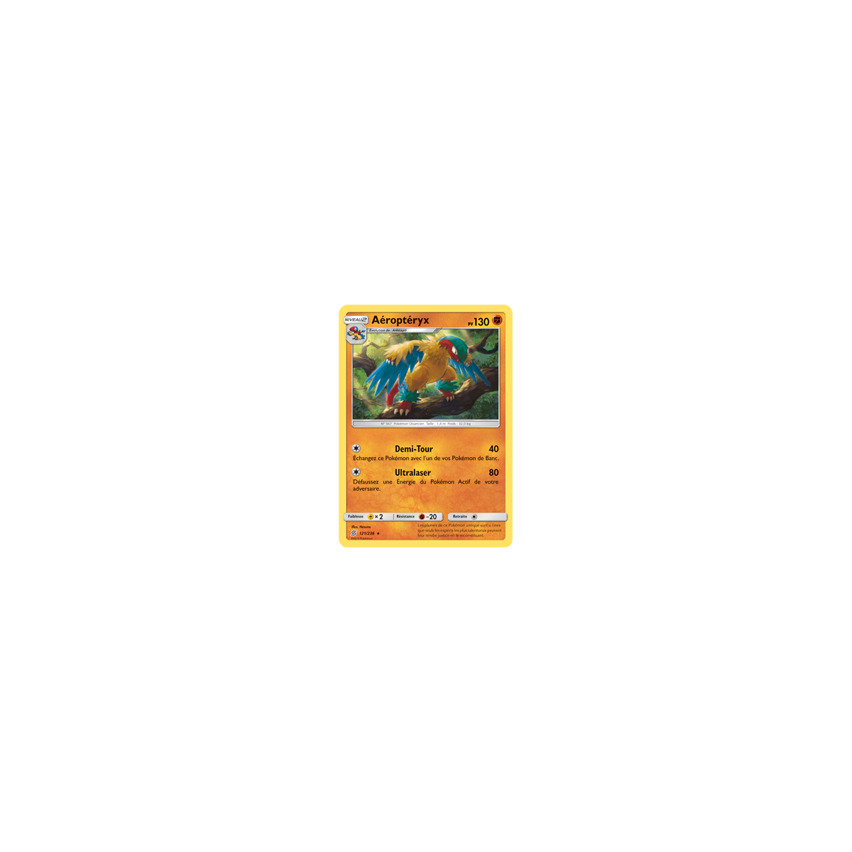 Aéroptéryx 121/236 : Joyau Rare de l'extension Pokémon Harmonie des Esprits