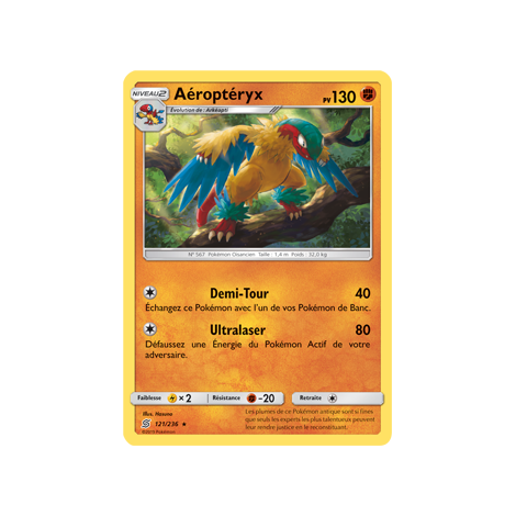 Aéroptéryx 121/236 : Joyau Rare de l'extension Pokémon Harmonie des Esprits