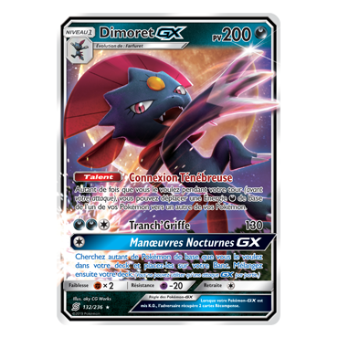 Découvrez Dimoret, carte Holographique rare GX de la série Harmonie des Esprits