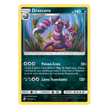 Découvrez Drascore, carte Rare de la série Harmonie des Esprits