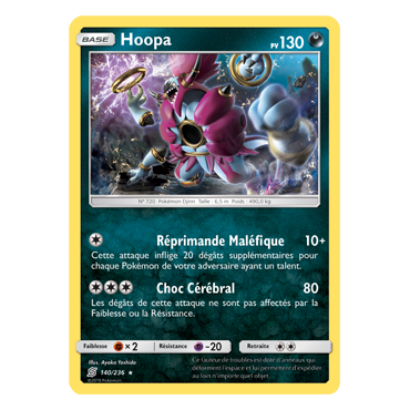 Découvrez Hoopa, carte Holographique rare de la série Harmonie des Esprits