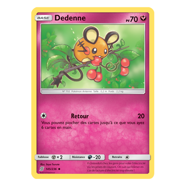 Découvrez Dedenne, carte Peu commune de la série Harmonie des Esprits