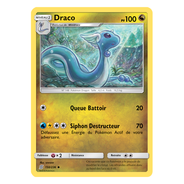 Draco 150/236 : Joyau Peu commune de l'extension Pokémon Harmonie des Esprits