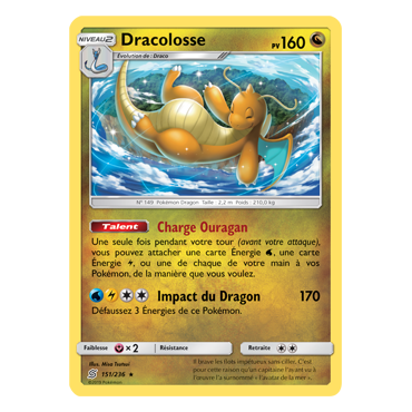 Dracolosse 151/236 : Joyau Rare de l'extension Pokémon Harmonie des Esprits