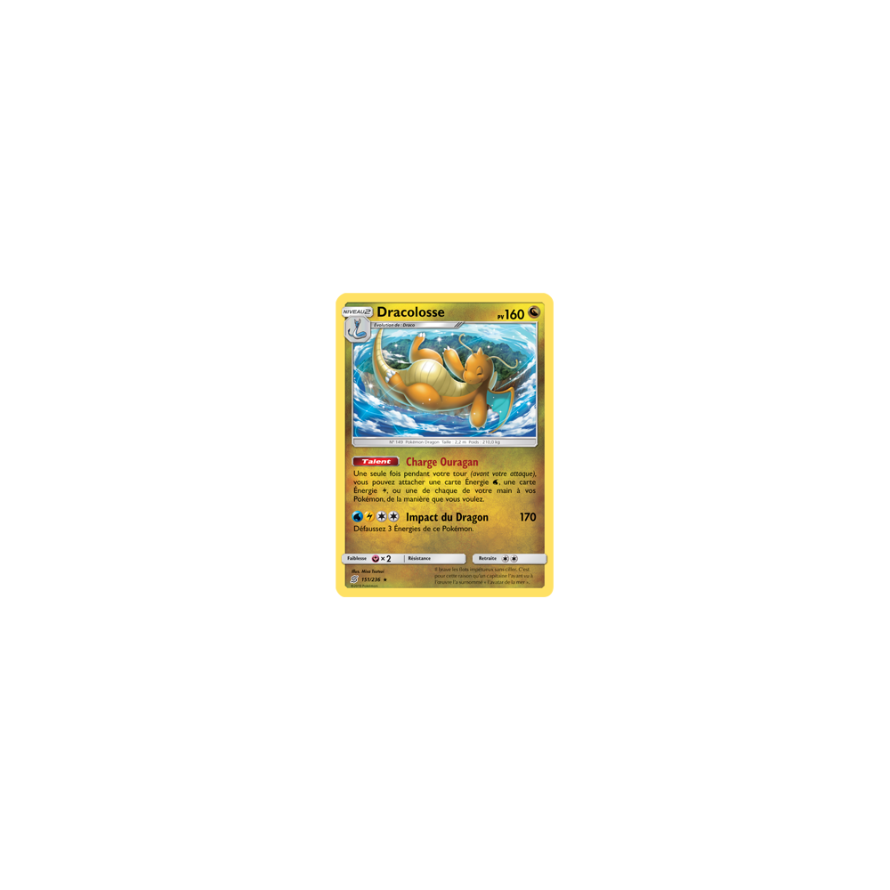 Dracolosse 151/236 : Joyau Rare de l'extension Pokémon Harmonie des Esprits