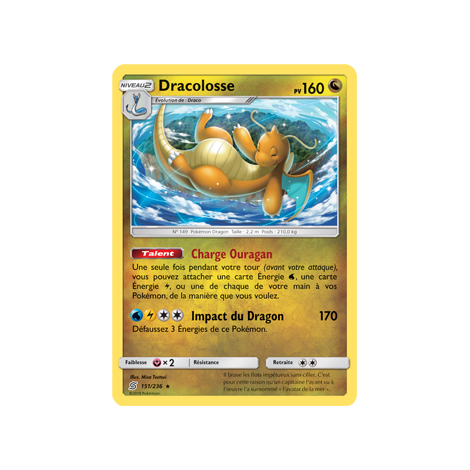 Dracolosse 151/236 : Joyau Rare de l'extension Pokémon Harmonie des Esprits