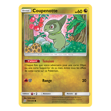 Carte Coupenotte - Commune de Pokémon Harmonie des Esprits 154/236