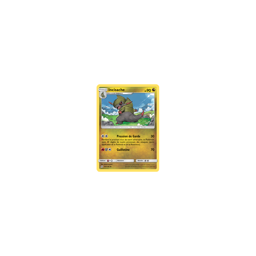 Carte Incisache - Peu commune de Pokémon Harmonie des Esprits 155/236