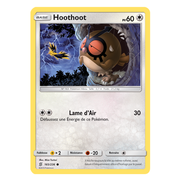 Hoothoot 165/236 : Joyau Commune de l'extension Pokémon Harmonie des Esprits