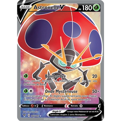 Astronelle 166/185 : Joyau Ultra rare de l'extension Pokémon Épée et Bouclier Voltage Éclatant