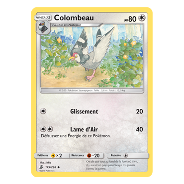 Colombeau 175/236 : Joyau Peu commune de l'extension Pokémon Harmonie des Esprits