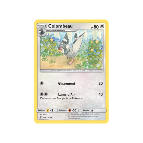 Colombeau 175/236 : Joyau Peu commune de l'extension Pokémon Harmonie des Esprits