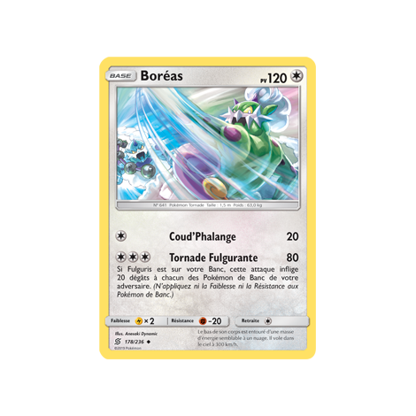 Carte Boréas - Peu commune de Pokémon Harmonie des Esprits 178/236