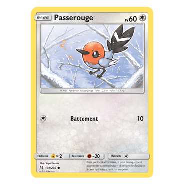 Carte Passerouge - Commune de Pokémon Harmonie des Esprits 179/236