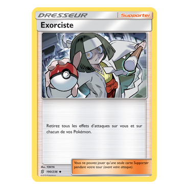 Carte Exorciste - Peu commune de Pokémon Harmonie des Esprits 190/236