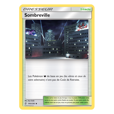 Carte Sombreville - Peu commune de Pokémon Harmonie des Esprits 193/236