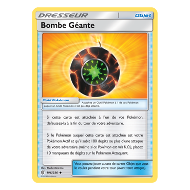 Découvrez Bombe Géante, carte Peu commune de la série Harmonie des Esprits