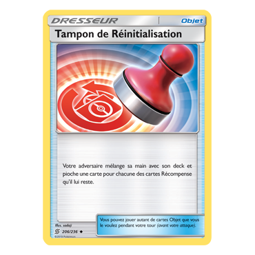 Carte Tampon de Réinitialisation - Peu commune de Pokémon Harmonie des Esprits 206/236