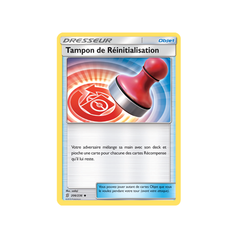 Carte Tampon de Réinitialisation - Peu commune de Pokémon Harmonie des Esprits 206/236