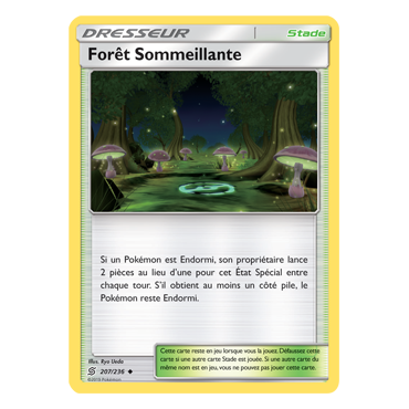 Découvrez Forêt Sommeillante, carte Peu commune de la série Harmonie des Esprits