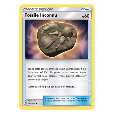 Fossile Inconnu 210/236 : Joyau Peu commune de l'extension Pokémon Harmonie des Esprits