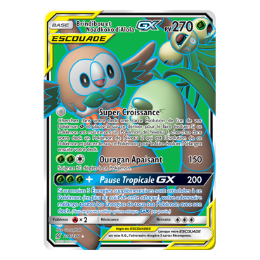 Brindibou et Noadkoko d'Alola 214/236 : Joyau Ultra rare de l'extension Pokémon Harmonie des Esprits