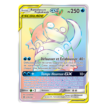 Ramoloss et Psykokwak 239/236 : Joyau Arc-en-ciel rare de l'extension Pokémon Harmonie des Esprits