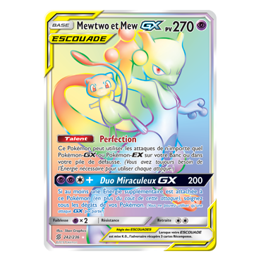Découvrez Mewtwo et Mew, carte Arc-en-ciel rare de la série Harmonie des Esprits