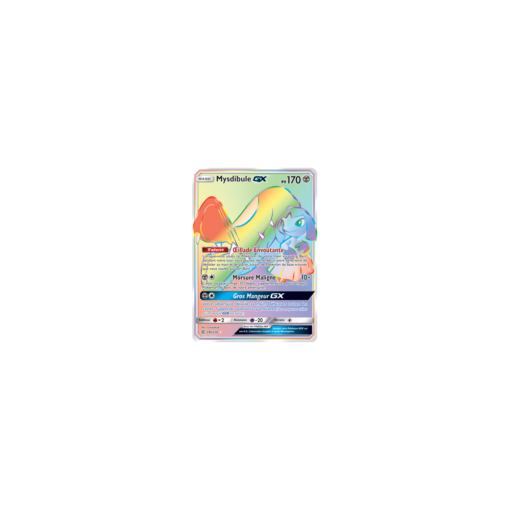 Carte Mysdibule - Arc-en-ciel rare de Pokémon Harmonie des Esprits 246/236