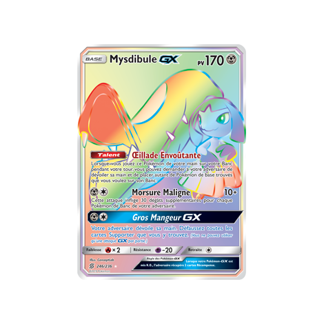 Carte Mysdibule - Arc-en-ciel rare de Pokémon Harmonie des Esprits 246/236