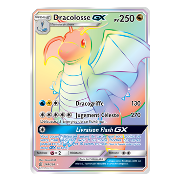 Carte Dracolosse - Arc-en-ciel rare de Pokémon Harmonie des Esprits 248/236