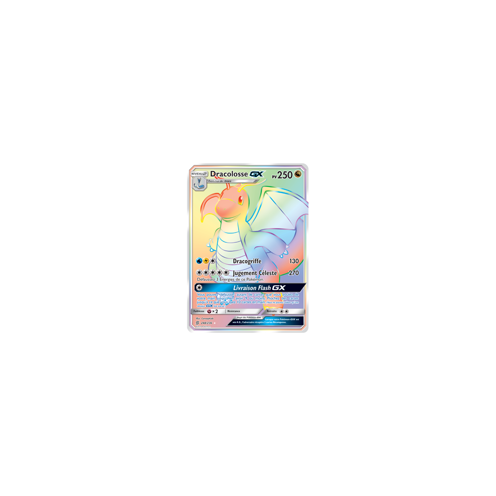 Carte Dracolosse - Arc-en-ciel rare de Pokémon Harmonie des Esprits 248/236